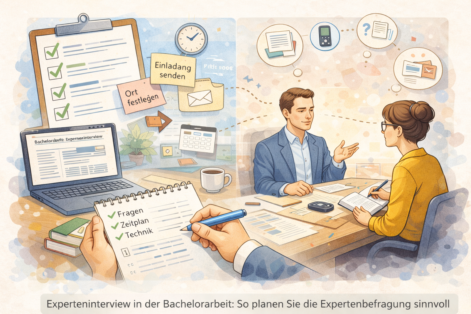 Experteninterview in der Bachelorarbeit: So planen Sie die Expertenbefragung sinnvoll